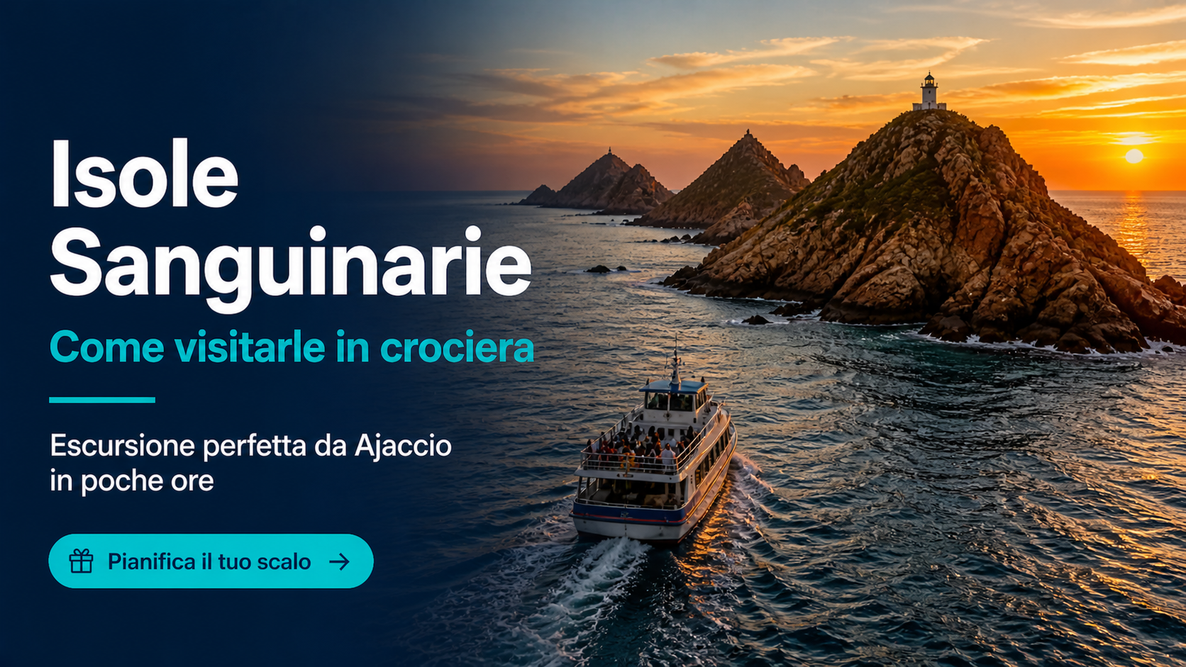 Isole Sanguinarie come visitarle in crociera da Ajaccio