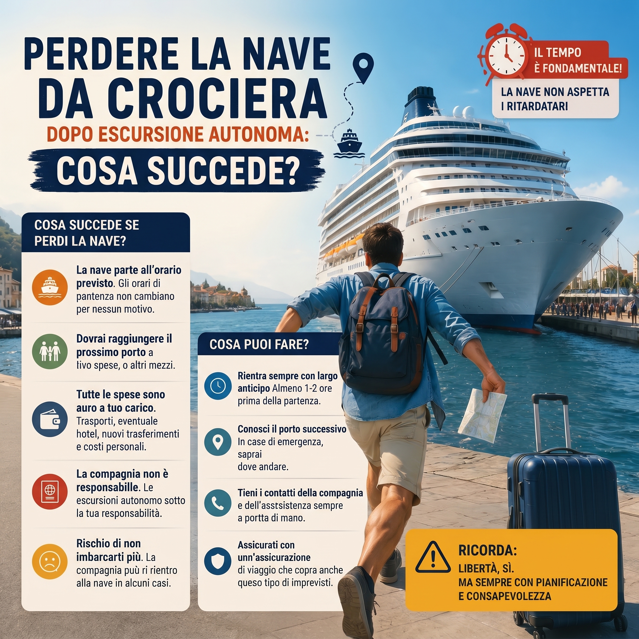 Perdere la Nave da Crociera dopo Escursione Autonoma: Cosa succede?