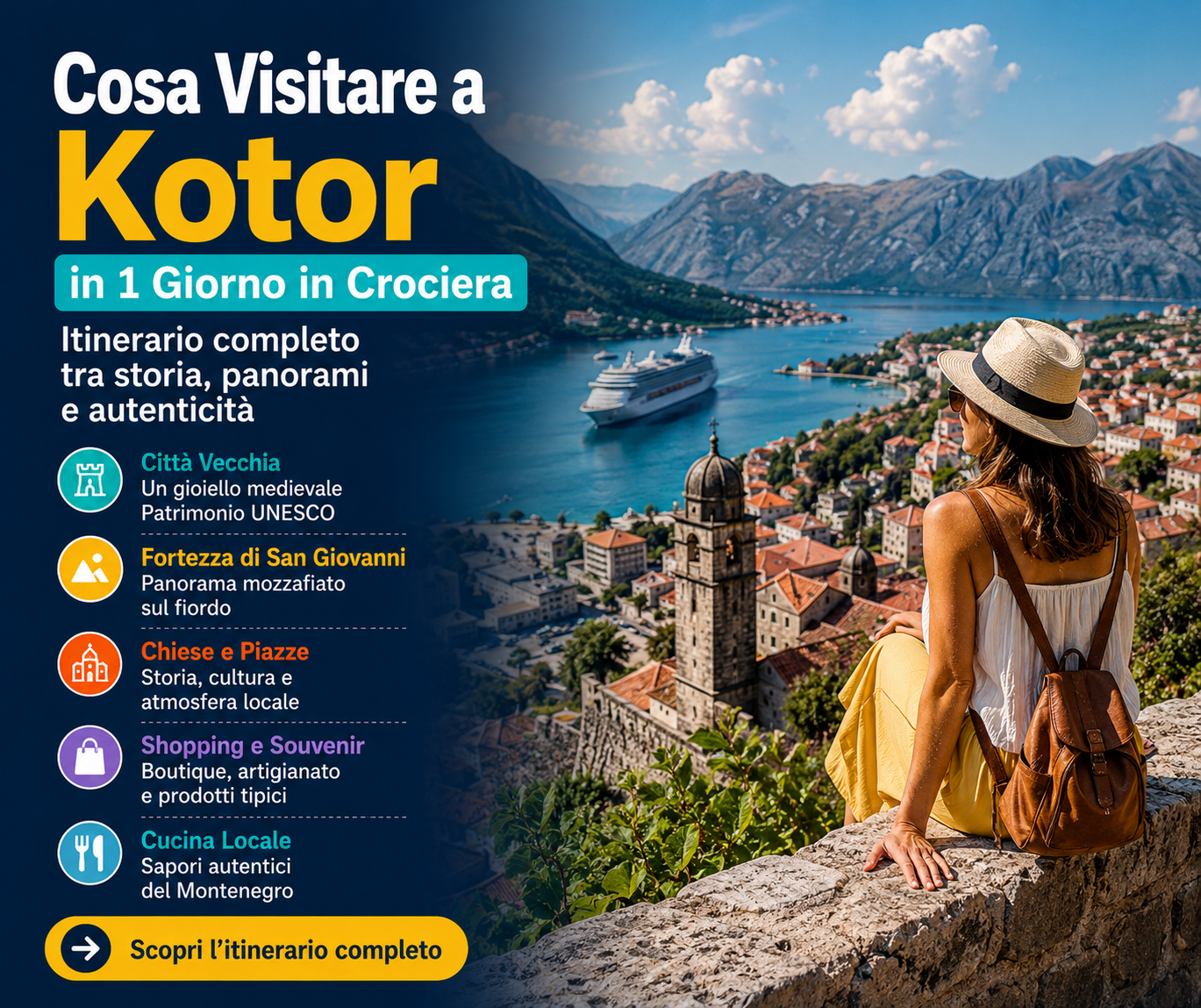 Cosa Visitare a Kotor in 1 Giorno in Crociera nel 2026