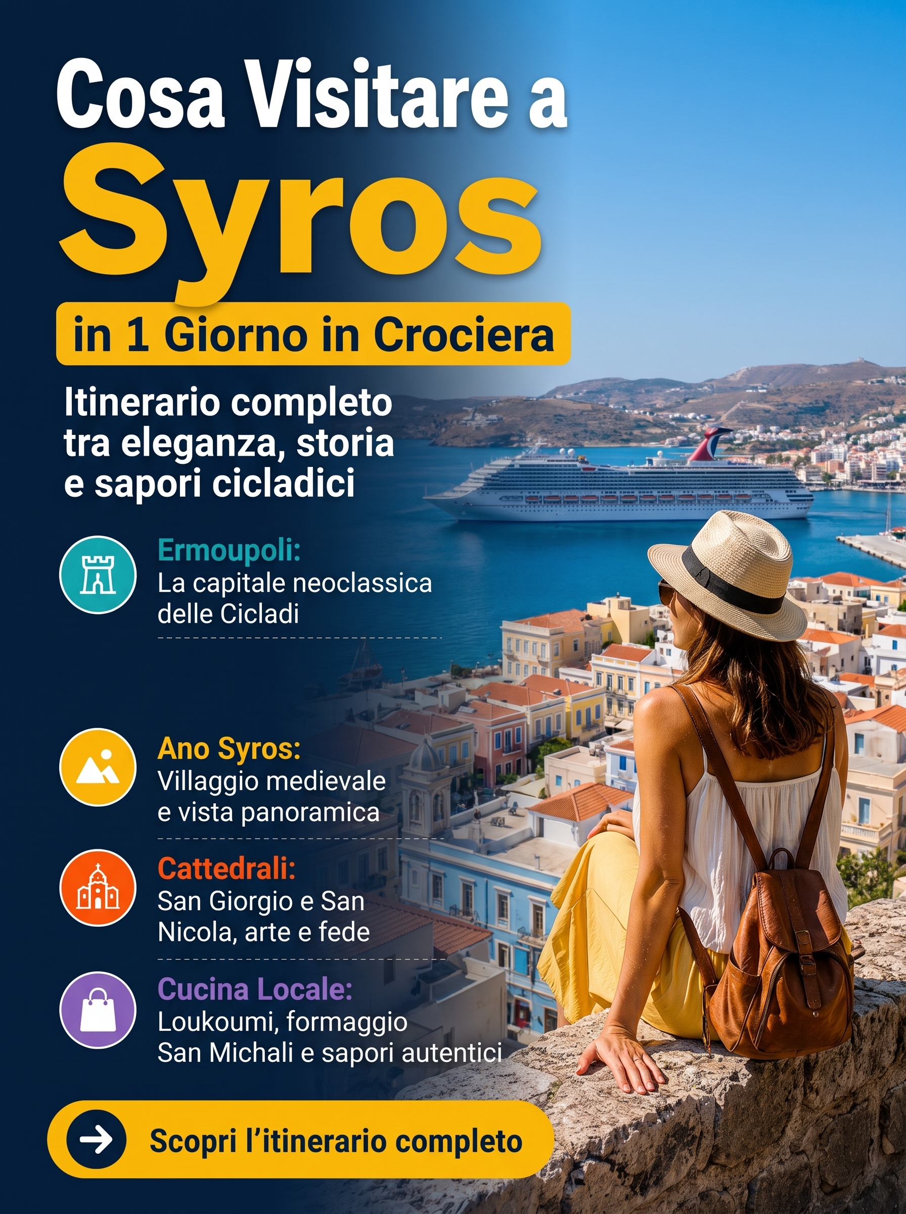 Syros in 1 Giorno in Crociera Cosa Fare e Itinerario