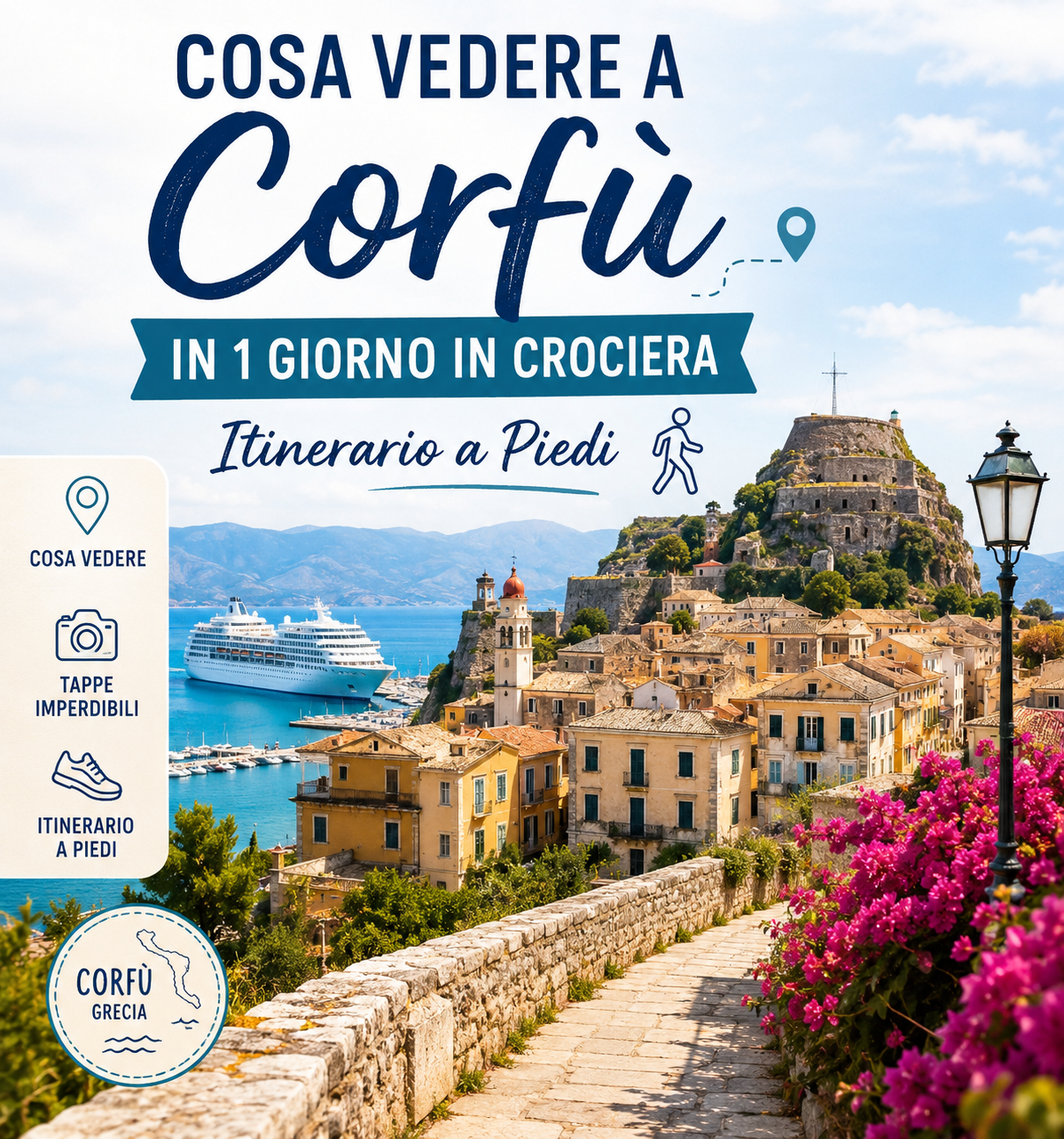 Cosa Vedere a Corfù in 1 Giorno in Crociera Itinerario a Piedi
